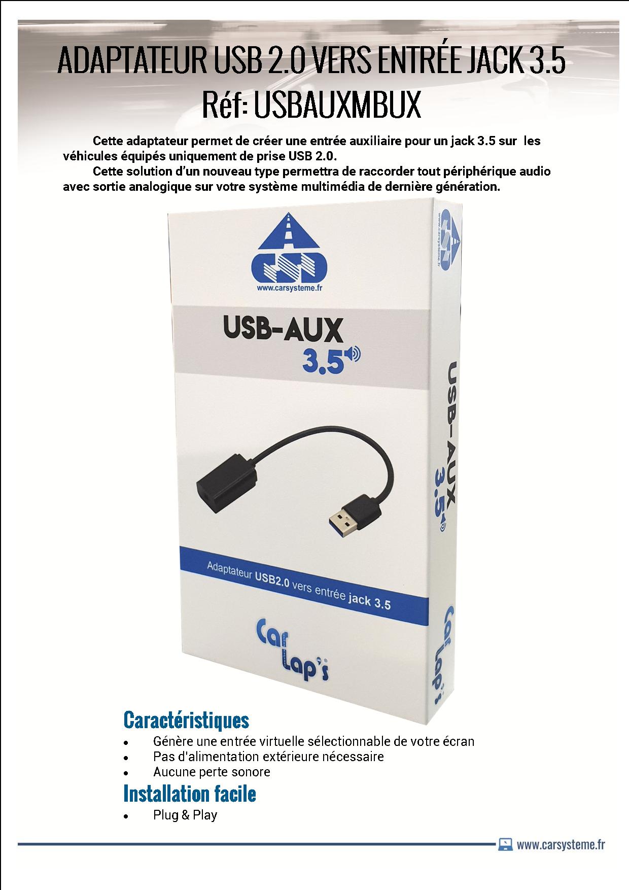 Lecteur de CD USB - Car Systeme Diffusion